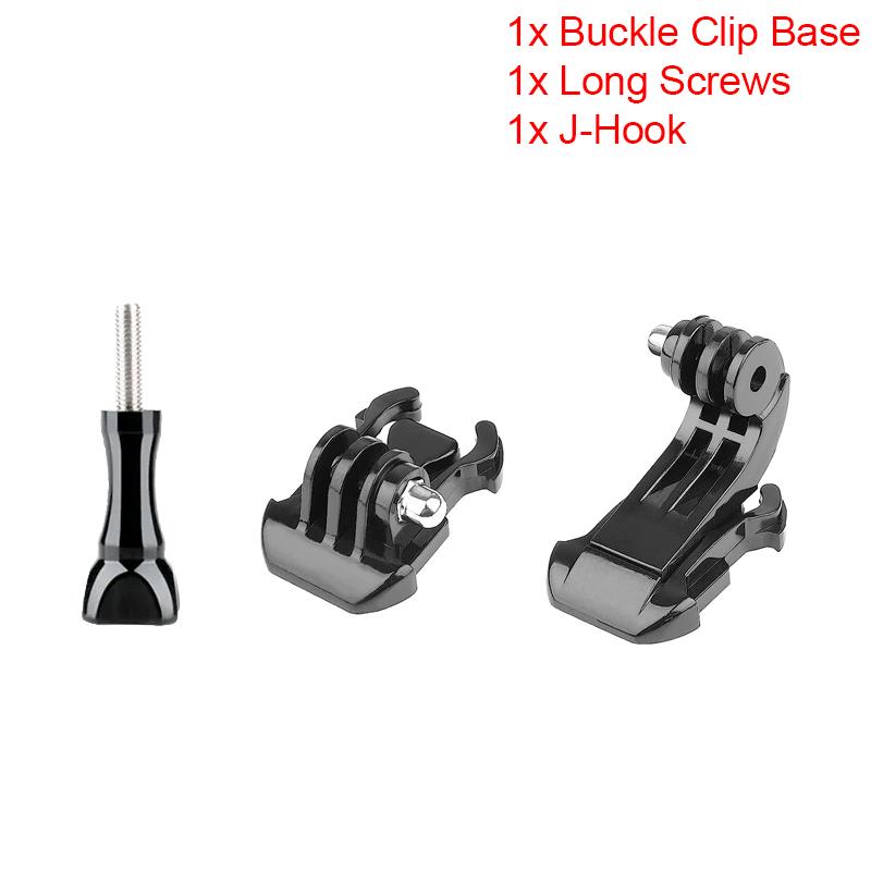 J Hook Quick Release Mount Base Screw For GoPro Hero 12 11 10 9 8 7 6 5 SJCAM Insta360 X2 X3 DJI Osmo Action Camera Accessories