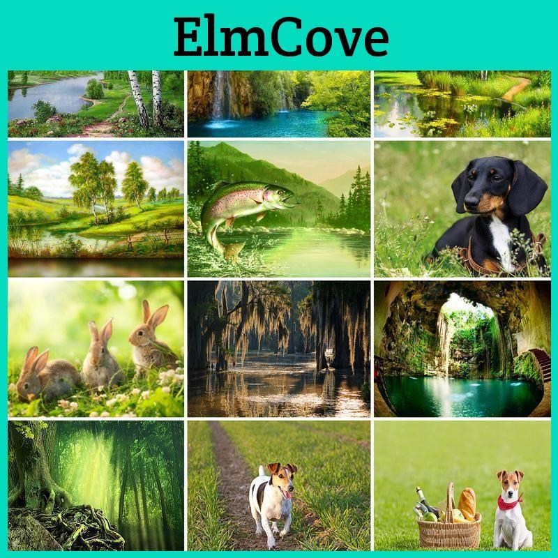 Painting Spring 5d Diy Diamond Landscape Diamond Embroidery Animal Cross Stitch Mosaic Home Decor Gift
