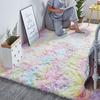 Rainbow Fluffy Rugs Anti-Skid Shaggy Area Rug Dining Room Carpet Floor Mat Home Bedroom