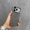 Магнитный кожаный чехол из овчины для iPhone 17 Air 16 Pro Max 15 14 13 12 Magsafe Беспроводная зарядка Полупрозрачная жесткая крышка