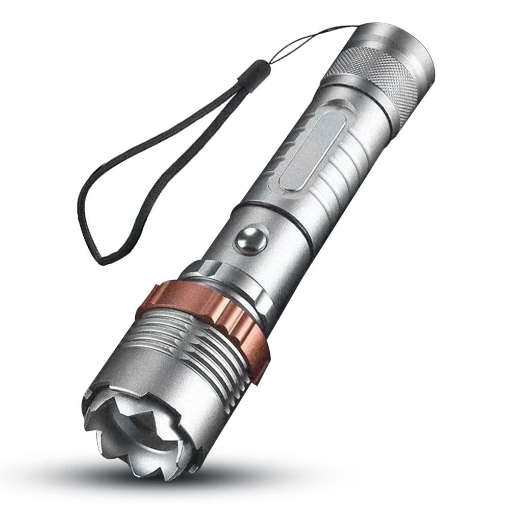 Powerful 60W LED Flashlight USB Rechargeable Zoomable Emergency Torch Super Bright Spotlight Long Range Tactical Camping Lantern