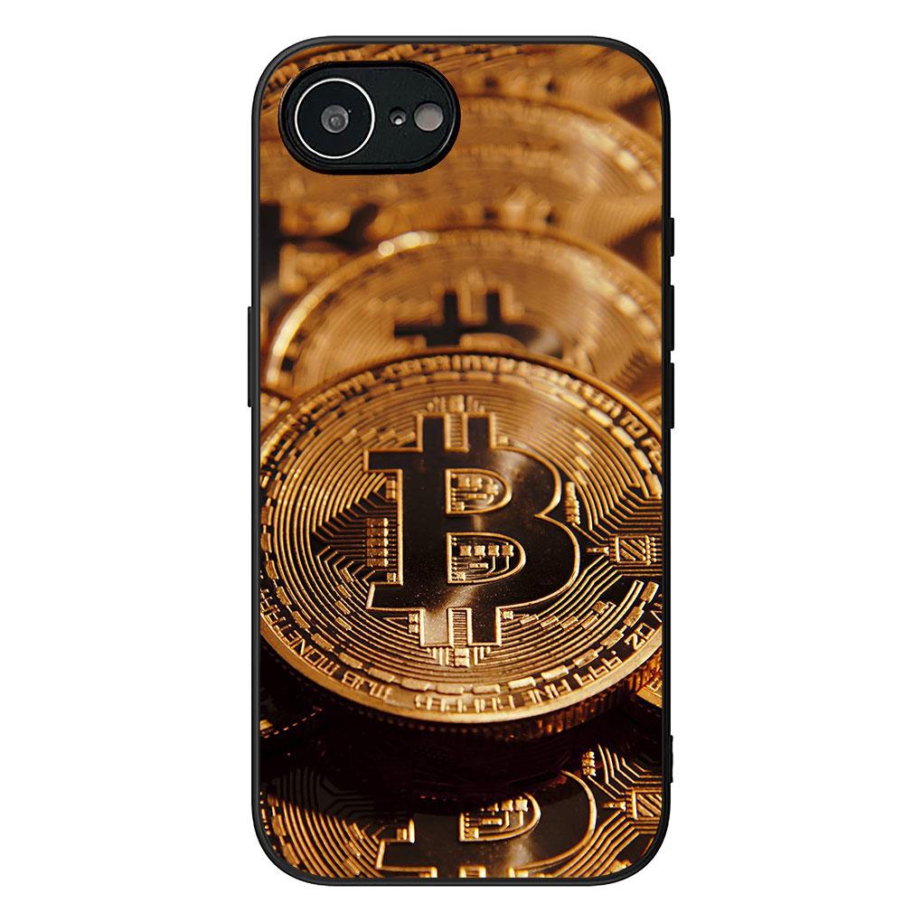 Чехол для Apple iPhone 13 12 Mini XS 11 Pro Max 7 8 Plus + XR SE 2022 2020 SE3 Чехол для телефона Биткоин BTC Деньги 100 Долларов