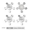 4 шт. 135 мм Для Audi A1 A3 A4 A5 A6 A7 Q3 Q5 Q7 TT B5 B6 B7 8P 8V Центральные колпачки колес автомобиля Колпачки ступиц Значок логотип 8R0601165 4F0601165N