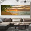 Natural Tropical Sea Beach Canvas Painting Palm Tree Seascape Posters And Prints Wall Art Pictures Living Room Home Decoration