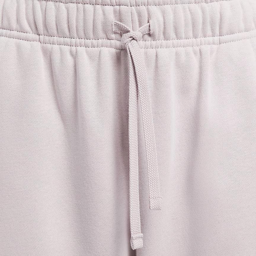 Nike Sportswear Club Fleece Mid-Waist Oversized Cargo Drawstring Comfortable Warm Knitted Sweatpants Women Bottoms Gray-Purple White DQ5197-019