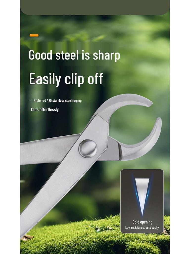 Bonsai Shaping Tools: Round & Oblique Mouth Shears, Ball Joint Pliers, Gardening Flower Pruners, Tree Burl Pruners.