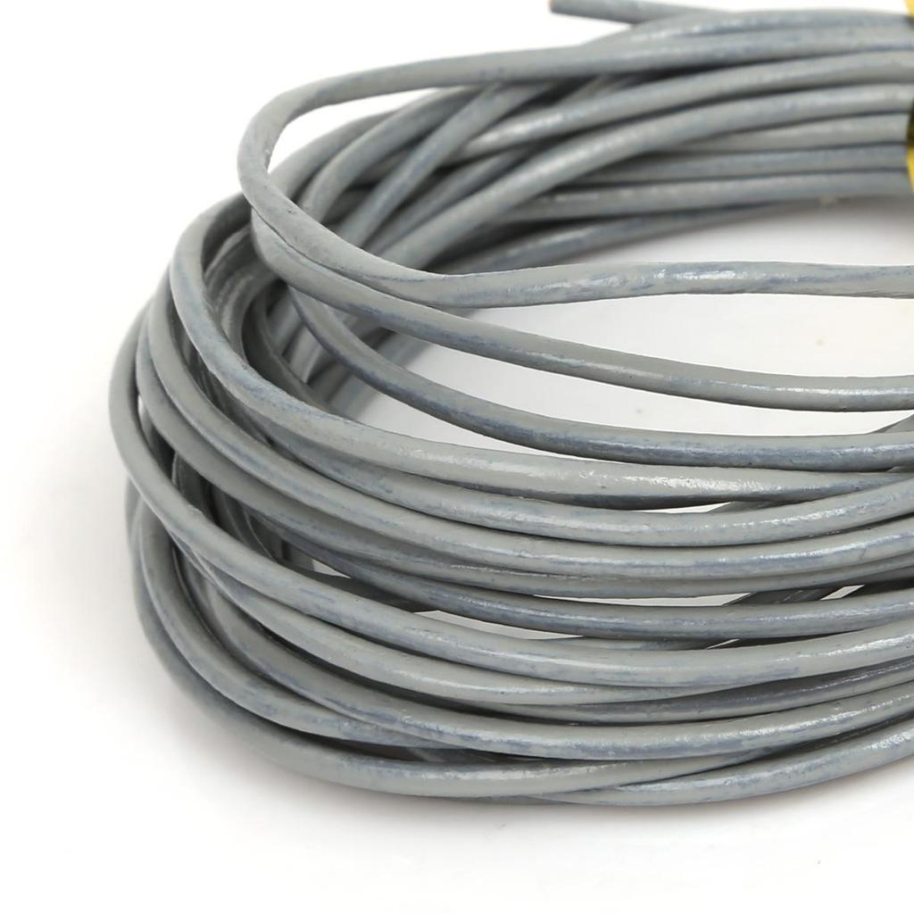 Натуральная круглая кожаная нить для изготовления браслетов, ювелирных изделий, DIY, шнур, шнур