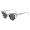 Large Frame Rhinestone Eye Sunglasses Sparkling Rhinestone Studded Sunglasses  Computer Use