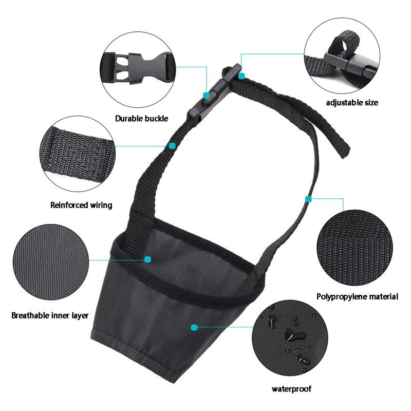 Регулируемые дышащие защитные намордники для собак, против укусов, лая и жевания