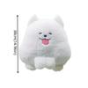 Cute Puppy Samoyed Plush Doll Stuffed Animal Dog Plush Toy Stuffed Dog Keychain  Birthday Gift