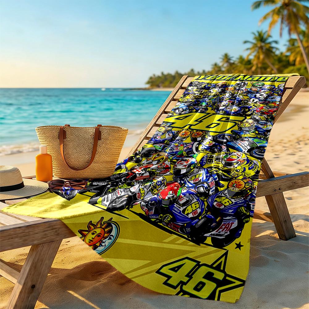 Doctor46 Personalized Name Beach Towel Super Soft Microfiber Quickdry Fabric Portable For Swimmingbeachcamping Travel Beach Accessoriesgym