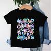 Одежда для маленькой девочки Kpop Охотники на демонов Мультяшная футболка Забавный подарок для фанатов Харадзюку Крутые детские футболки Хлопок Летние топы