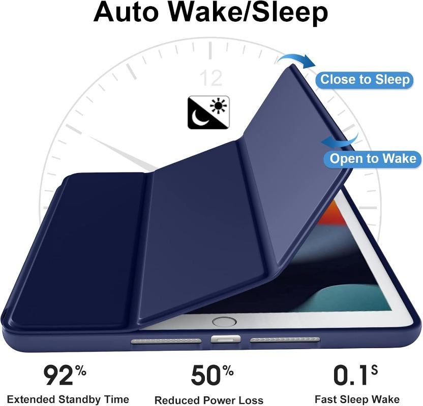 Smart Case for iPad 10.2 7th 8th 9th Air 3 10.5 with Pencil Holder Cover iPad Pro 10.5 Auto Sleep/Wake Funda