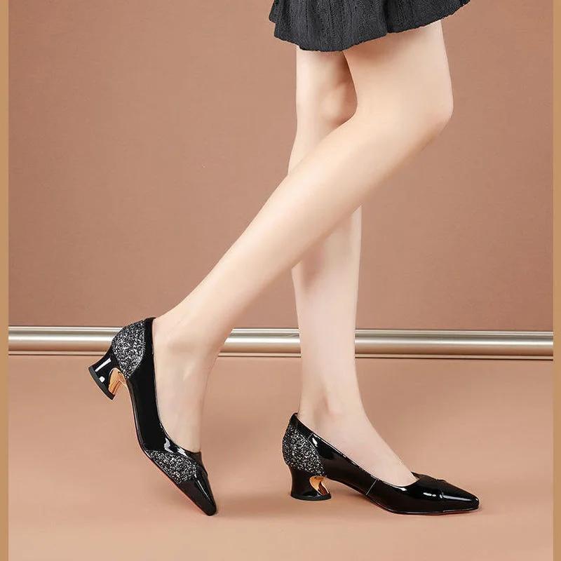 Luxury High Heels Pumps Elegant Fashion Dress Shoes for Women 2024 Red Shallow Slip-On Party Sexy Heel Shoe Zapatos De Mujer