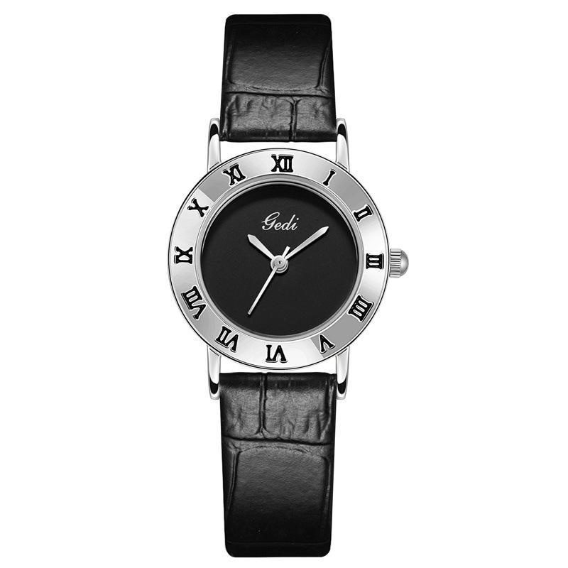 Retro Light Luxury Leather Watch Women'S Simple Temperament Quartz Watch Women'S High Value Waterproof Belt Watch