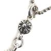 Excellent CHROME HEARTS Necklace 1 Ball Tiny CH Cross Pendant Silver 925 Mens Used