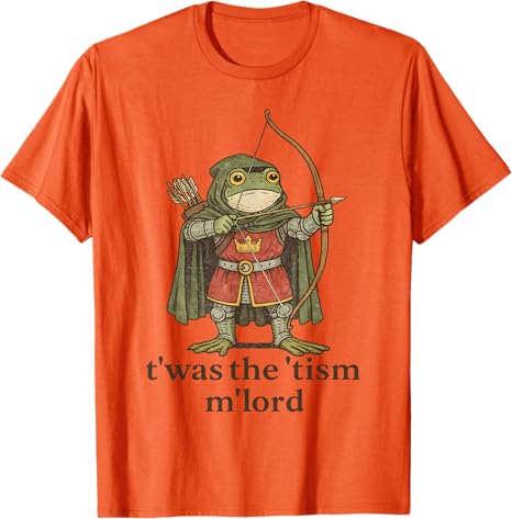 TWAS The Tism M Lord Frog Футболка Awareness Autism Twas The Tism MLord Frog Волшебник Tism Саркастическая Шутка Эстетичное Высказывание Футболка