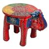 Wooden Decorative Rajasthani Hand Painted Elephant Stool | Rajasthani Home Decor Handicrafts | Home Decorative Items | Showpiece Gifts