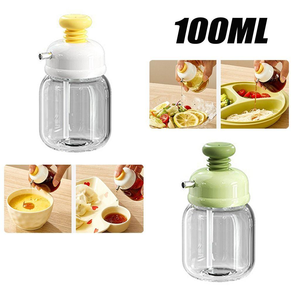 100ml Seasoning Bottle Quantify Seasoning Dispenser Kitchen Seasoning Glass Oil Bottle Soy Sauce