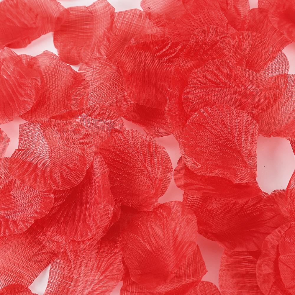 100pcs Colorful Love Romantic Warm Silk Rose Artificial Petals Wedding Party Pink Red Flower Favors Decoration Roses Supplies