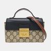 [Pre-Owned] Padlock Gold Tone Accessory Iconic Lock Detail Monogram Canvas And Leather Box Bag Crossbody Shoulder Tote Mini - Good #R9FMWN