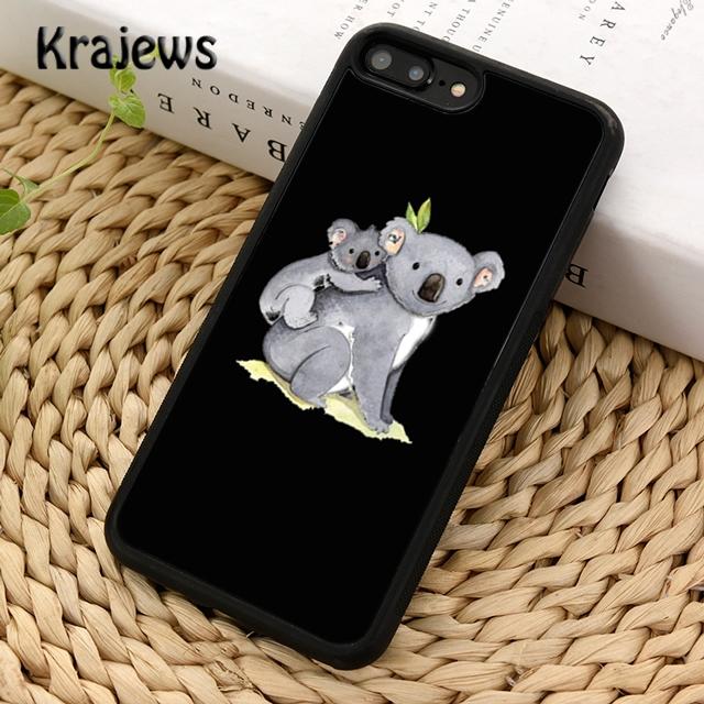 Krajews Funny Animal The koala Phone Case Cover For iPhone 17 Air 16 15 14 plus 11 12 13 pro max coque Shell Fundas