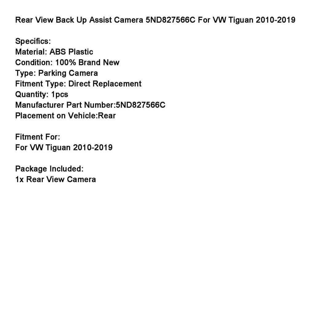 Камера заднего вида для помощи при парковке 5ND827566C для VW Tiguan 2010-2019