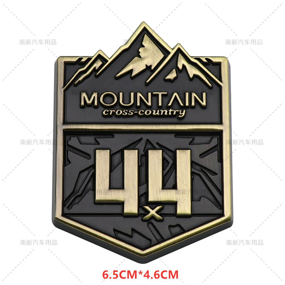 3D Metal 4X4 Mountain Cross Country Badge Auto 4WD Grille Emblem Car Stickers For Jeep Wrangler Toyota Highlander Car Styling po1