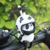 Мотоциклетный руль украшения велосипед электрический милый мультфильм панда со шлемом воздушные винты украшения аксессуары для верховой езды