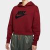 Nike Спортивная толстовка с капюшоном, женская, бордовая, CJ2035-677