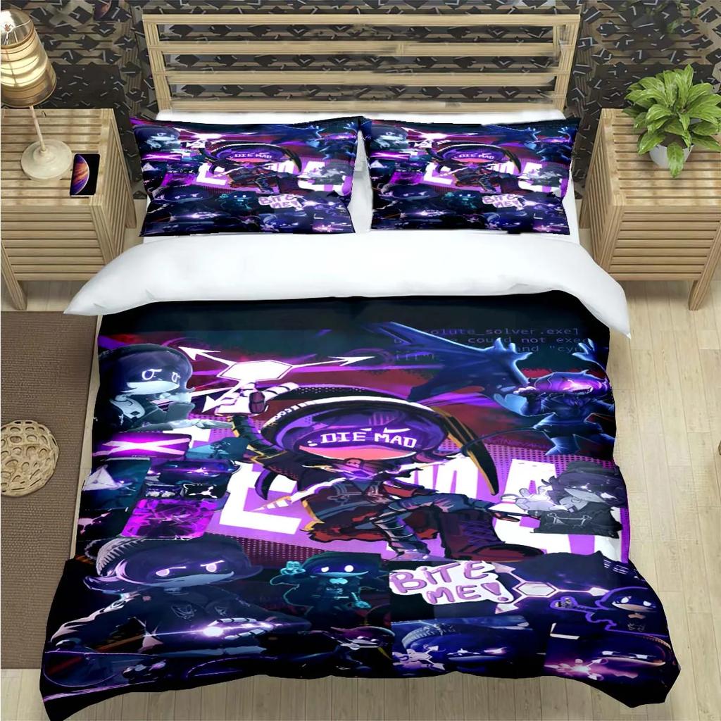 Fashion Hot Cartoon Murder Drone  Print Bedding Set Duvet Cover Comforter Bed  Youth Kids Girl Boys Luxury  Birthday Gift
