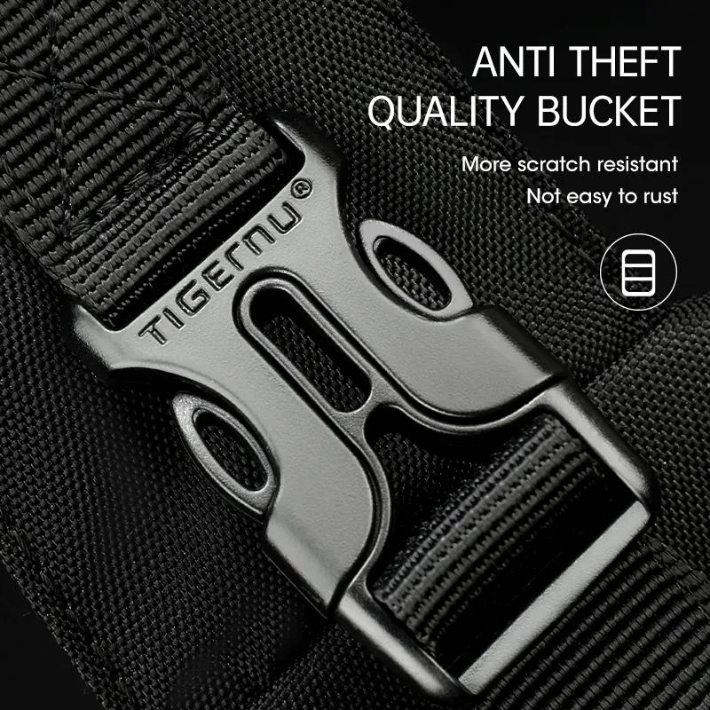 Tigernu Легкая сумка через плечо для мужчин, водонепроницаемая нагрудная сумка, оксфордская сумка через плечо, мужская мини-сумка на ремне для колледжа