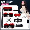 Наборы для связывания из нейлона, наручники, кляп для рта, флирт, дразнилка, ослепляющий взгляд, секс-игрушки, набор для секс-игрушек SM, инструмент для парных секс-игр, японский шибари