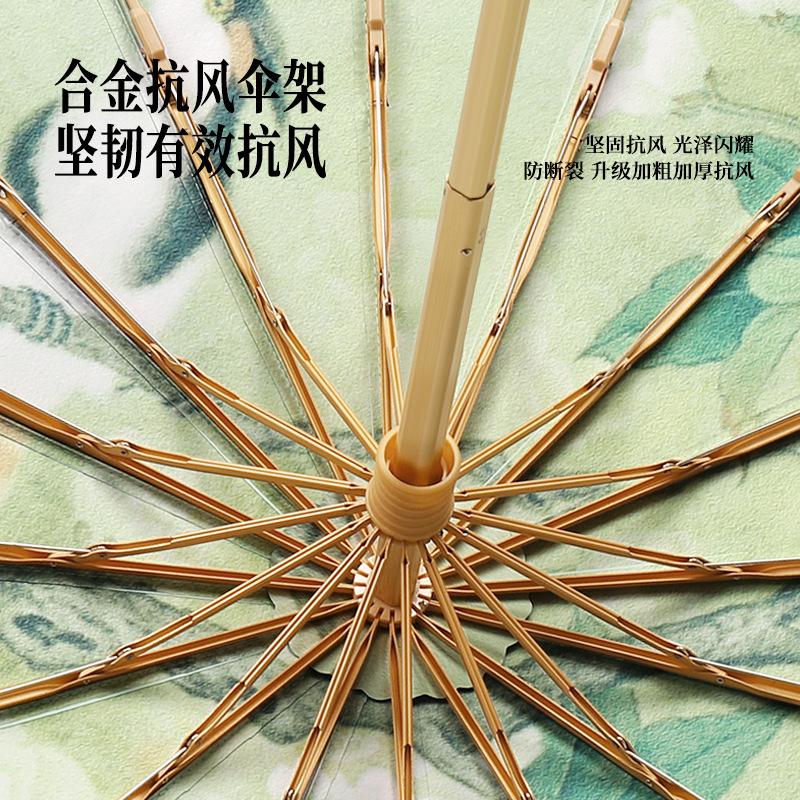 Three-fold 16-bone Casual Hand Open Color Glue Creative Fashion Sunscreen Sunshade Umbrella Sunscreen Sun Umbrella