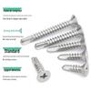 410 Stainless Steel Self-Drilling Flat Head Cross Countersunk Swallowtail Screws
