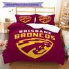 Brisbane Broncos Pride Bedding Quilt Set Quilt Cover Pillowcase Home Decoration Birthday Gift (1 * duvet cover + 2 * pillowcase, without core)