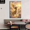Canvas Angel Blowing Trumpet Poster - Suitable for Home Decor,  Canvas Print, Angel Trumpet for Christmas Gift