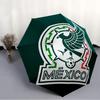México Football Fashionable Automatic Opening/Closing Folding Umbrella. Portable and Foldable, Ideal for Gift, Travel, and Daily Use.