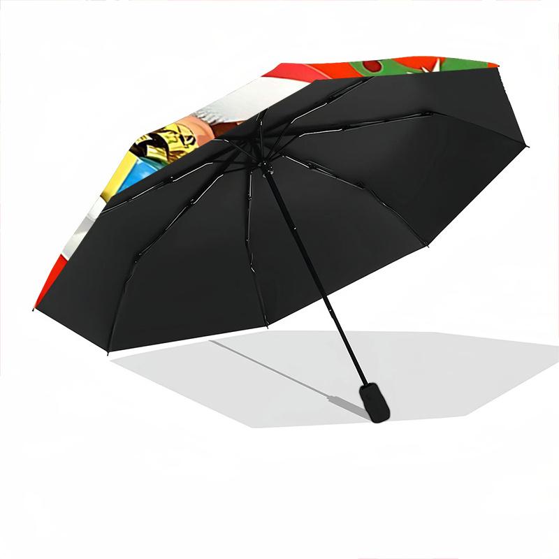 1pc Mario and Yoshi's Festive Adventure Pattern Umbrella, Fashionable, Personalized, High-Value Folding Umbrella, a Must-Have for Summer, 8-Rib D