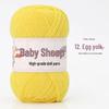 Пряжа из 4 нитей combed milk cotton (хлопок с молочным протеином) в мотке, для вязания спицами и крючком своими руками: Идеально для детских свитеров и шарфов