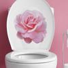 Fun-m215 Свежая розовая роза для ванной комнаты и туалета с домашним декором настенные наклейки