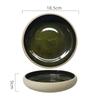 Round Ceramic Fruit Salad Plate Soup Basin 7 Inch Ramen Bowl Home Kitchen Retro Tableware Cooking Plate Snack Bread Dessert Bowl