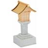Kamidananosato LED Lantern, Battery-Operated, Flickering Light for Soothing Souls. Gray, 14cm High X 6cm Wide X 7.3cm Deep.