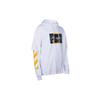 OFF WHITE Улица Караваджо. Худи с капюшоном Jerome Writing Layered Hoodie OMBB087F21FLE0060184