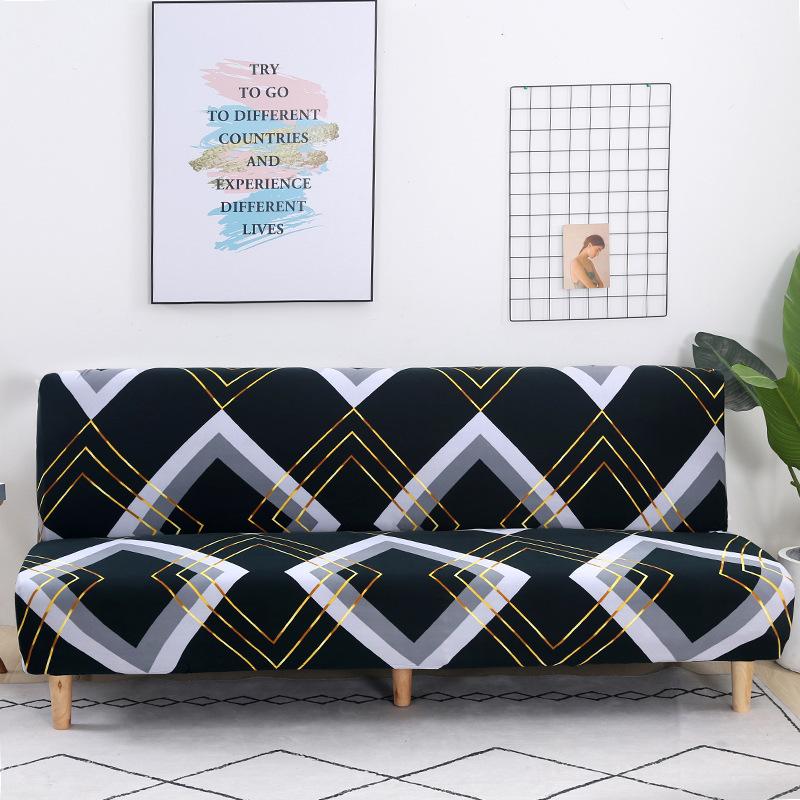 All-Inclusive Folding Sofa Bed Cover Stretch One-Piece Sofa Cover Without Armrest Can Be Used Directly