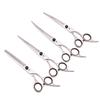 7'' Профессиональные ножницы для стрижки собак Парикмахерские ножницы Изогнутые филировочные ножницы Кот Питомец Салон Парикмахерская Японская сталь Z4001