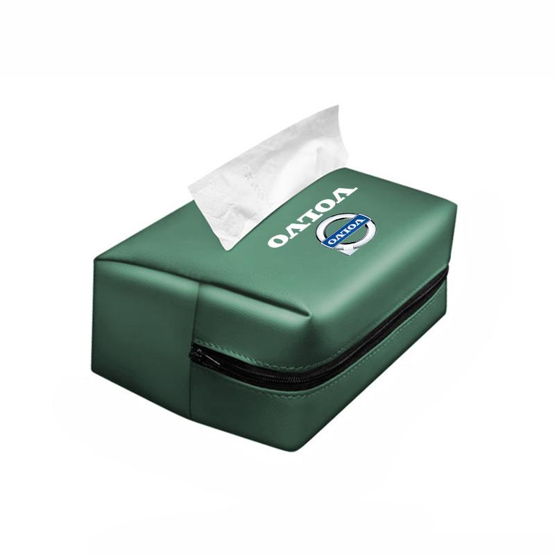 Car Tissue Organizer Bag Paper Towel Storage Box Accessories For Volvo XC90 V90 V60 XC60 V40 S80 S60 S90 C40 XC40 V70 Valve Cap