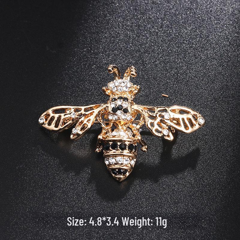Брошь в виде пчелы с каплями масла в новом стиле - милая булавка в виде животного для воротников и аксессуаров одежды