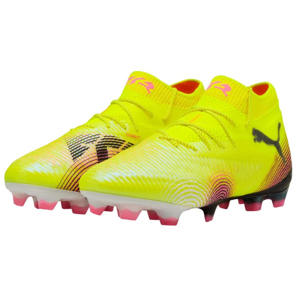 Puma Future 8 Ultimate FG Футбольные бутсы для твердого грунта натуральной травы износостойкие Унисекс Желтый Черный 108138-03