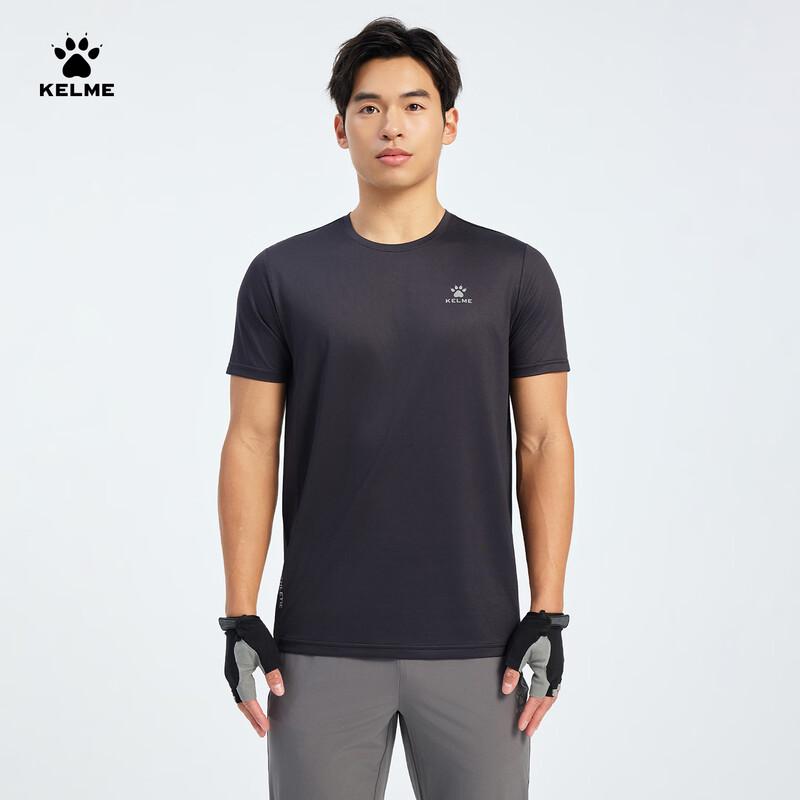 Мужская спортивная футболка KELME с коротким рукавом, отводящая влагу